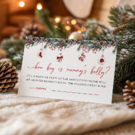 Merry Little Baby Dusche wie groß ist Mama's Bauch Begleitkarte