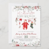 Merry Little Baby Duwer Gender Neutral Einladung (Vorderseite)