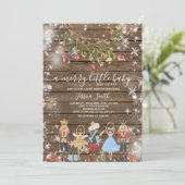 Merry Little Baby Holiday Party Nutcracker Einladung (Stehend Vorderseite)