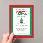 Merry Little Baby Shower Acryleinladungen (Insitu (Handheld))