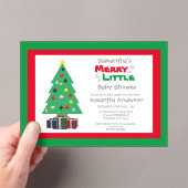 Merry Little Baby Shower Acryleinladungen (Insitu (Handheld))