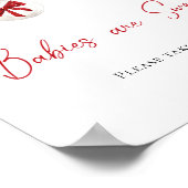 Merry Little Baby Shower Babys sind süß Poster (Ecke)