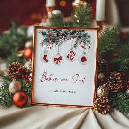 Merry Little Baby Shower Babys sind süß Poster