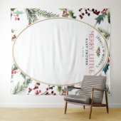 Merry Little Baby Shower Backdrop Foto Stand Wandteppich (Beispiel (Horizontal))