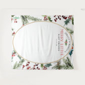 Merry Little Baby Shower Backdrop Foto Stand Wandteppich (Vorderseite (Horizontal))