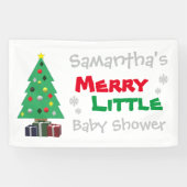 Merry Little Baby Shower Banner (Horizontal)