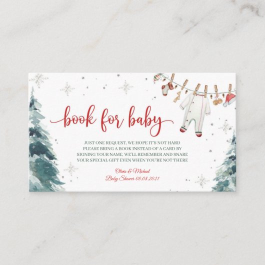 Merry Little Baby Shower Begleitkarte (Vorderseite)