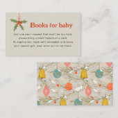 Merry Little Baby Shower Book Request Card Begleitkarte (Vorne/Hinten)