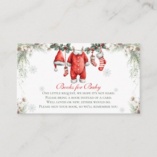 Merry Little Baby Shower Books For Baby Begleitkarte (Vorderseite)