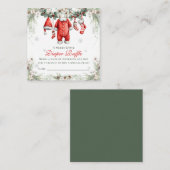 Merry Little Baby Shower Diaper Raffle Begleitkarte (Vorne/Hinten)