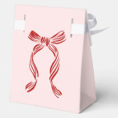 Merry Little Baby Shower Favor Boxes with Red Bow Geschenkschachtel (Rückseite)
