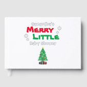 Merry Little Baby Shower Gästebuch (Vorderseite)