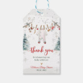 Merry Little Baby Shower Geschenkanhänger (Vorderseite)