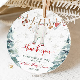 Merry Little Baby Shower Geschenkanhänger