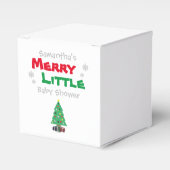 Merry Little Baby Shower Geschenkschachtel (Vorderseite)