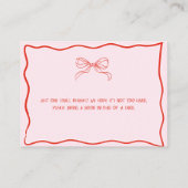 Merry Little Baby Shower Hand Drawn Books for Baby Begleitkarte (Rückseite)