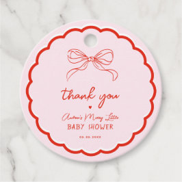 Merry Little Baby Shower Hand Drawn Christmas Geschenkanhänger