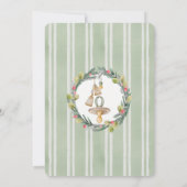 Merry Little Baby Shower Holiday Einladung (Rückseite)