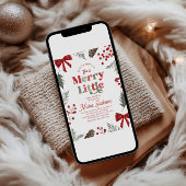 Merry Little Baby Shower Invitation Einladung