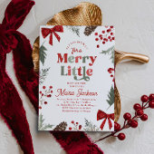 Merry Little Baby Shower Invitation Einladung