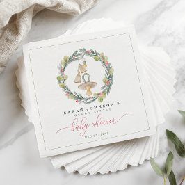 Merry Little Baby Shower Luncheon Napkins Serviette