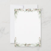 Merry Little Baby Shower Santa Clothesline Dankeskarte (Rückseite)