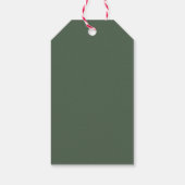 Merry Little Baby Shower Santa Clothesline Geschenkanhänger (Rückseite)