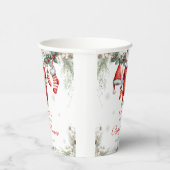 Merry Little Baby Shower Santa Clothesline Pappbecher (Rechts)