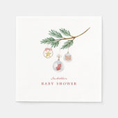 Merry Little Baby Shower Serviette (Vorderseite)