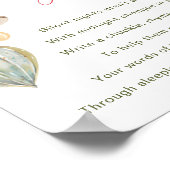 Merry Little Baby Shower Spate Night Diapers signi Poster (Ecke)