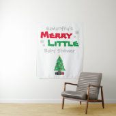 Merry Little Baby Shower Wandteppich (Beispiel)