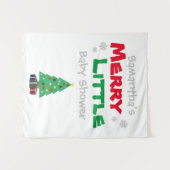 Merry Little Baby Shower Wandteppich (Vorderseite (Horizontal))