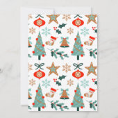 Merry Little Baby Shower Weihnachtsdusche Einladung (Rückseite)