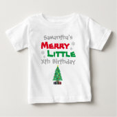 Merry Little Birthday Baby T-shirt (Vorderseite)