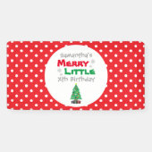 Merry Little Birthday Banner (Horizontal)