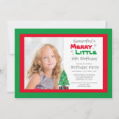 Merry Little Birthday Einladung (Vorderseite)