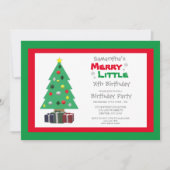 Merry Little Birthday Einladung (Vorderseite)