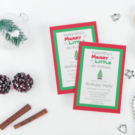 Merry Little Birthday Einladung