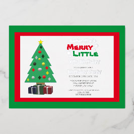 Merry Little Birthday Folieneinladung