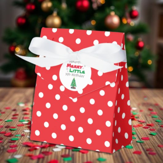 Merry Little Birthday Geschenkschachtel