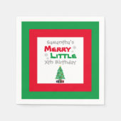 Merry Little Birthday Napkins Serviette (Vorderseite)