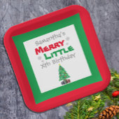 Merry Little Birthday Paper Plate Pappteller