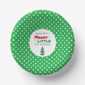 Merry Little Birthday Pappteller (Vorderseite)