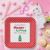 Merry Little Birthday Pappteller (Party)