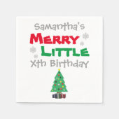 Merry Little Birthday Serviette (Vorderseite)