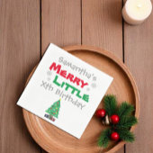 Merry Little Birthday Serviette