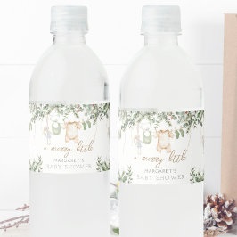 Merry Little Boho Boy Winter Baby Shower Wasserflaschenetikett