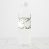 Merry Little Boho Boy Winter Baby Shower Wasserflaschenetikett (Rückseite)