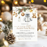 Merry Little Boho Christmas Winter Baby Shower Einladung<br><div class="desc">Feiern Sie eine fröhliche kleine Ankunft mit dieser Baby-Dusche-Einladung! Ideal für eine gemütliche Dusche zum Thema Urlaub - passen Sie die Freude der Saison an und verbreiten Sie sie!</div>