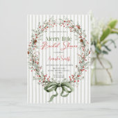  Merry little botanical Bridal shower Invitation Einladung (Stehend Vorderseite)